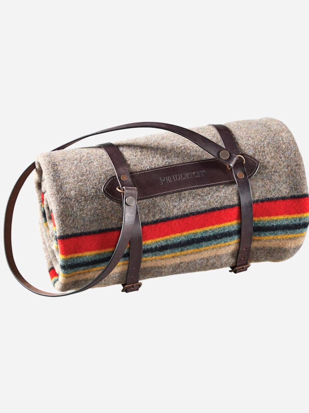 NWT Pendleton Premium Large Leather Carrier Dark Brown
